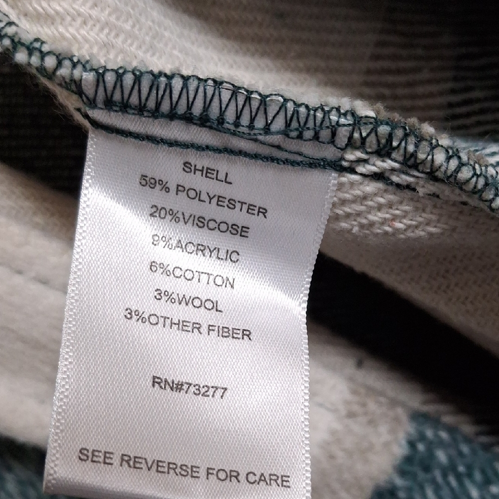 SO Green and Cream Plaid Button Down Shirt - Picture 2 of 3